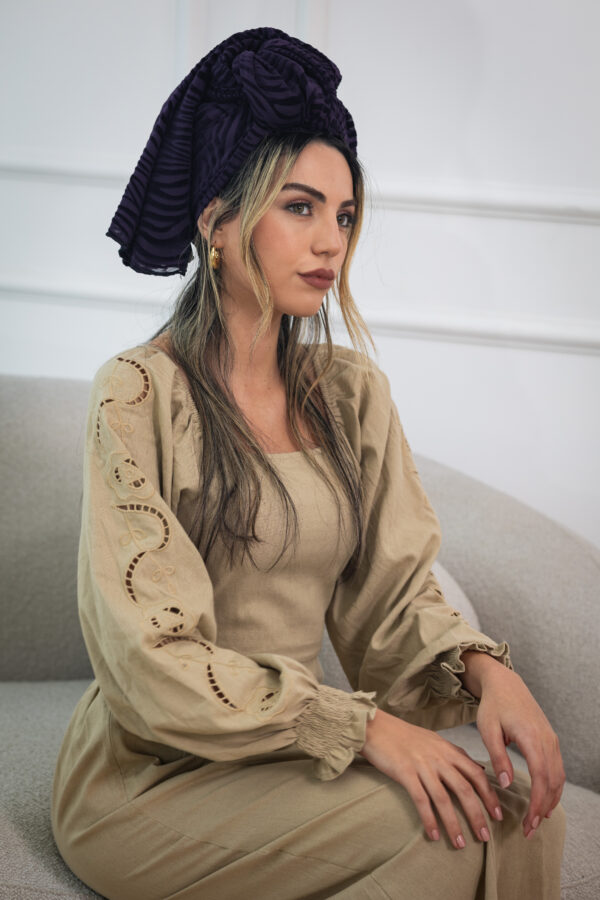 ⁦דגם נופך - סגול חציל⁩ – תמונה ⁦2⁩